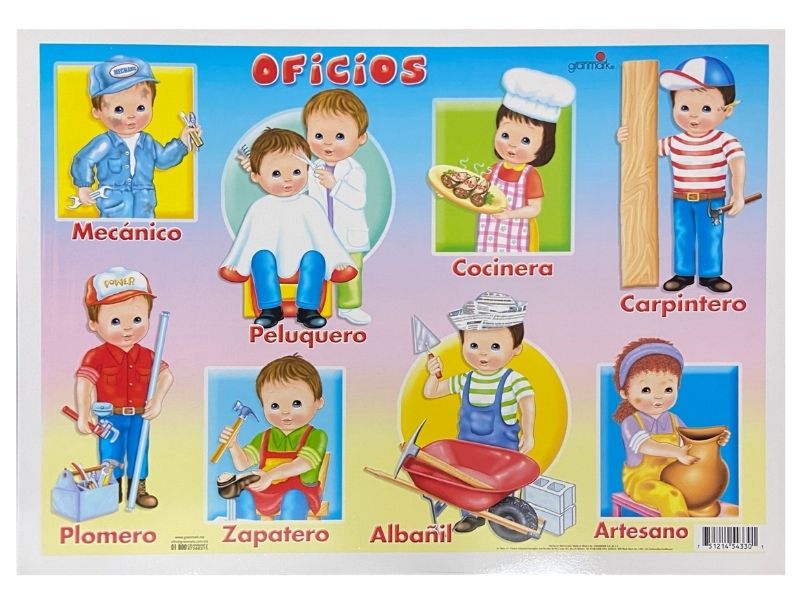 Póster Didáctico Mini Oficios 25×35cm granmark® 1361-122 Pieza 751214543301 01