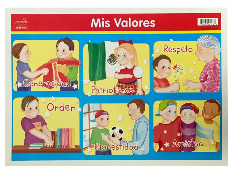 Póster Didáctico Mini Mis Valores 25×35cm granmark® 1361-10 Pieza 751214283788 01