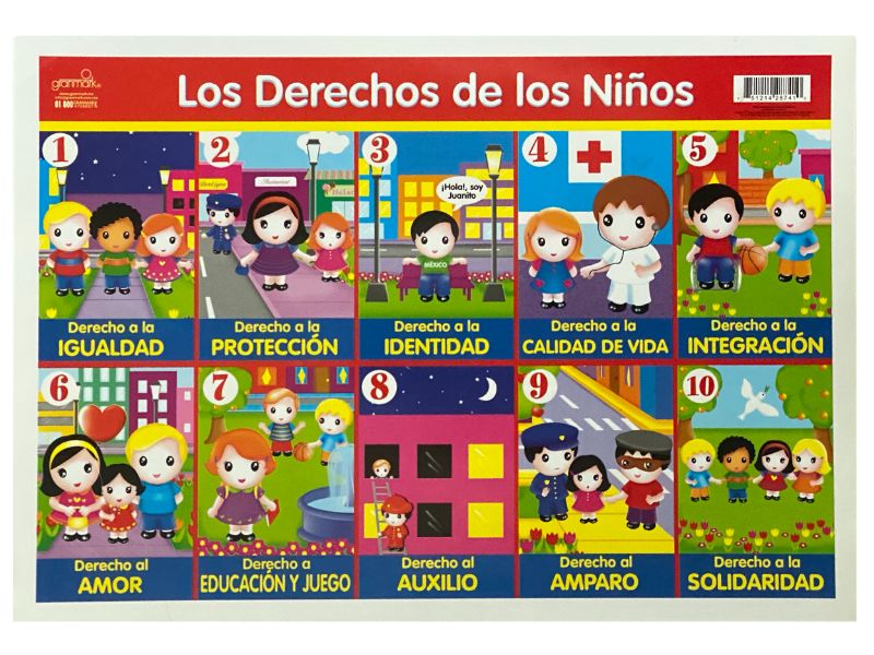 Póster Didáctico Mini Los Derechos de los Niños 25×35cm granmark® 1361-25 Pieza 751214287410 01