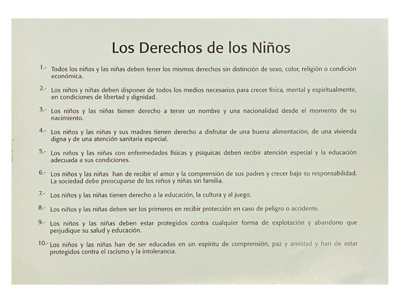 Póster Didáctico Mini Los Derechos de los Niños 25×35cm granmark® 1361-25 Pieza 751214287410 02