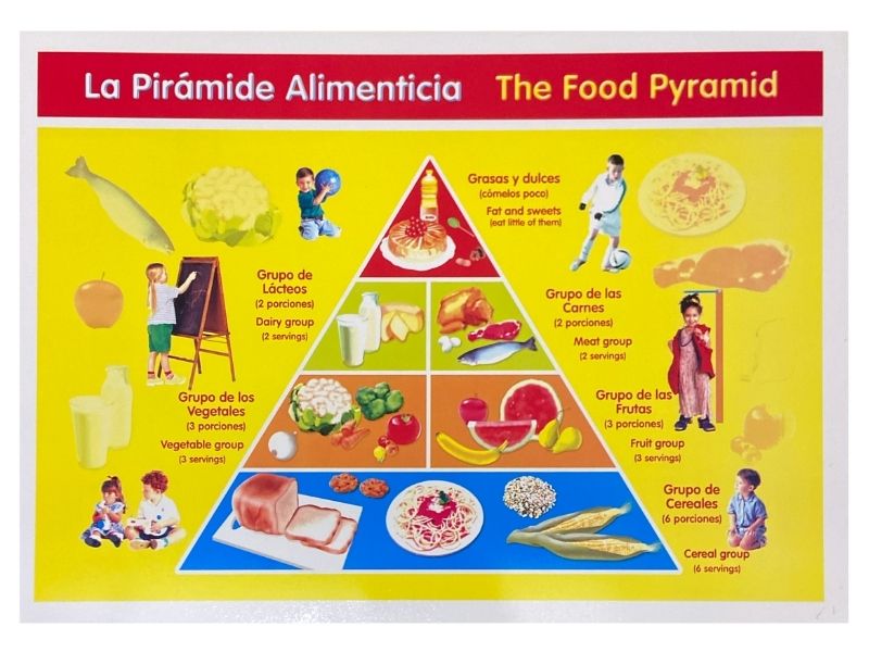 Póster Didáctico Mini La Pirámide Alimenticia 25×35cm granmark® 1361-32 Pieza 751214297013 02