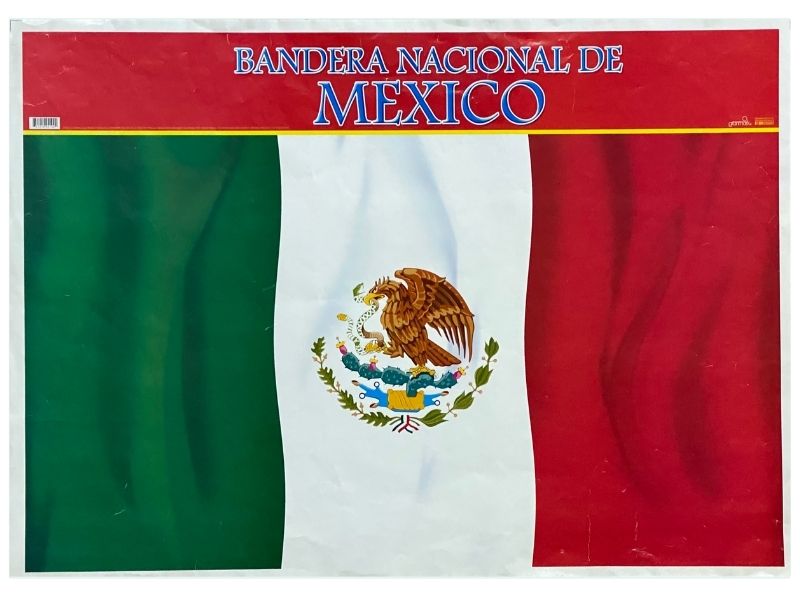 Póster Didáctico Bandera Nacional d México 70×50cm granmark® 1345-29 Pieza 751214241900 01