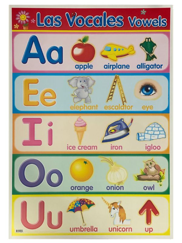 Póster Didáctico Vocales 50×70cm granmark® 1314-1 Pieza 751214316233 02