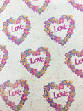 Papel Regalo San Valentin Love corazones flores c/25 50×70cm granmark® 930L Paquete 751214112187