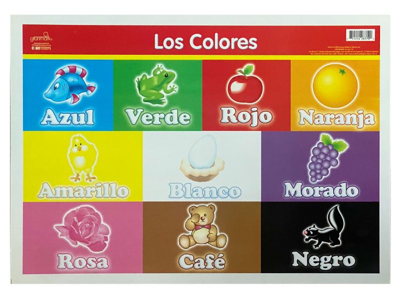 Póster Didáctico Mini Los Colores 35×25cm granmark® 1361-2 Pieza 751214283702 01