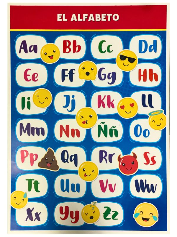 Póster Didáctico Alfabeto Emojis 50×70cm granmark® 1304-28 Pieza 751214763471 01