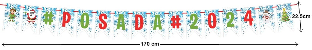 Banner Navidad Móvil Posada 2024 22½×170cm granmark® 5860-1 [Pieza] 7506377820966