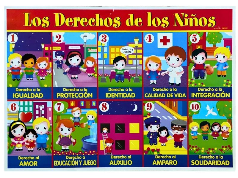Póster Didáctico Los Derechos de los Niños 70×50cm granmark® 1324-1 Pieza 751214232700 01