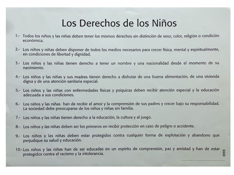 Póster Didáctico Los Derechos de los Niños 70×50cm granmark® 1324-1 Pieza 751214232700 02