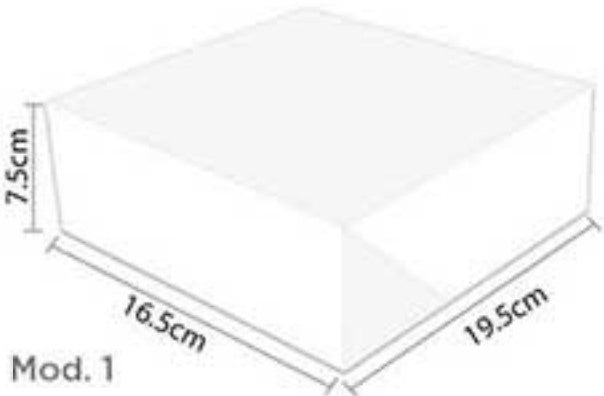 Caja Cartón Armada Blanco Media 16½×19½×7 granmark® 506/1 Pieza 751214799036 01