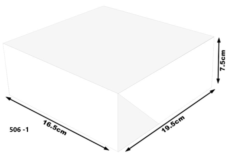 Caja Cartón Armada Blanco Media 16½×19½×7 granmark® 506/1 Pieza 751214799036 01