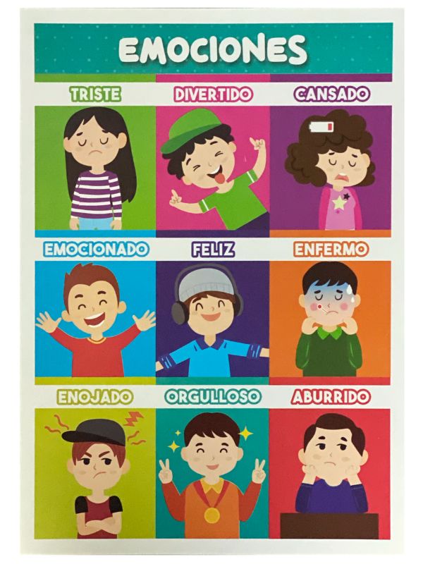 Póster Didáctico Mini Emociones 25×35cm granmark® 1361-161 Pieza 751214914033 01