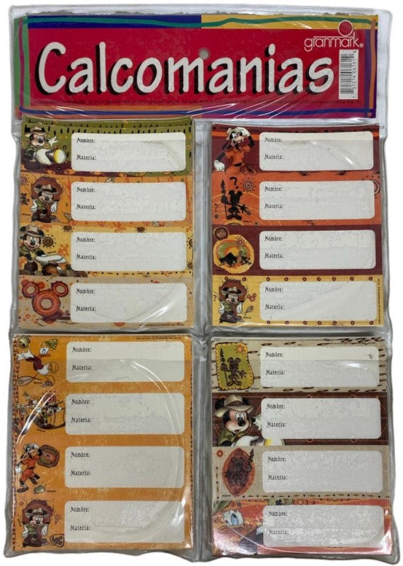 Calcomanía Escolar Modelos Varios EXH/100 c/400 3×11cm granmark® 145* [Pieza] 751214202642