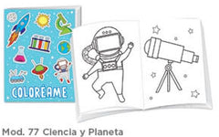 Cuaderno p/Colorear Ciencia y Planetas c/16 Paginas Carta granmark® 776-77 Pieza 751214797452 01