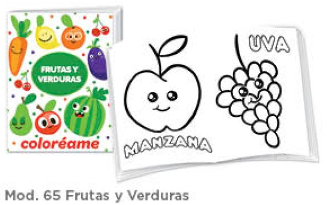 Cuaderno p/Colorear Frutas y Verduras c/16 Paginas Carta granmark® 776-65 Pieza 751214749314 01