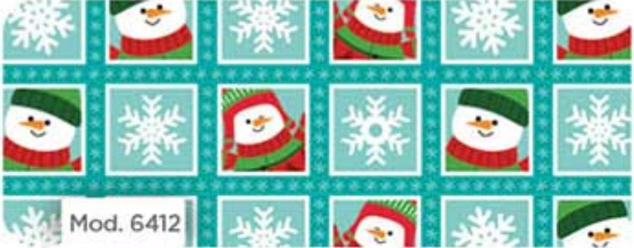 Papel p/Regalo Navidad Mono Nieve Cuadro 70×51.3cm granmark® 930-6412 Hoja 751214161192 01