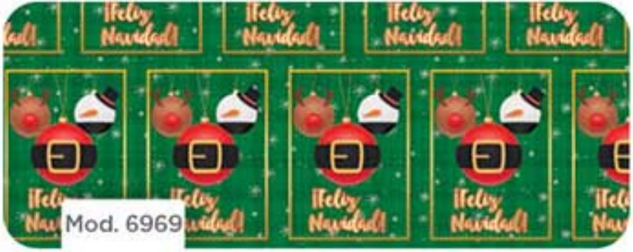 Papel p/Regalo Navidad Esfera Personaje 70×51.3cm granmark® 930-6969 Hoja 751214166760 01