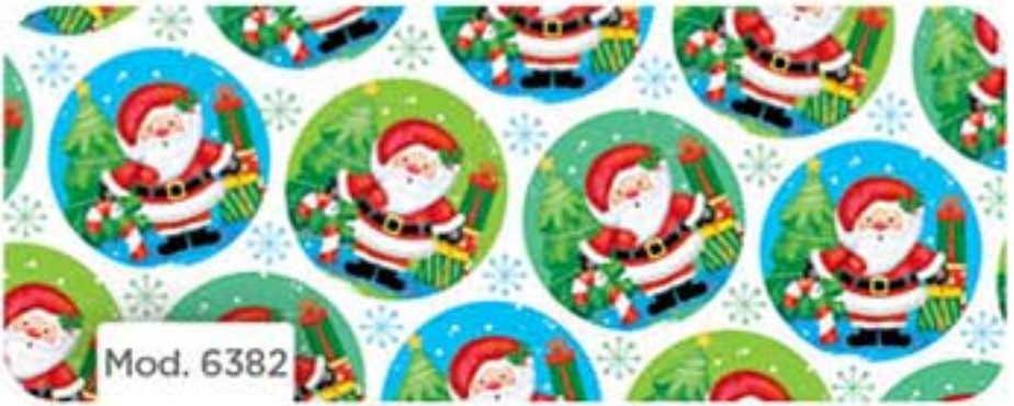 Papel p/Regalo Navidad Santa Circulo 70×51.3cm granmark® 930-6382 Hoja 751214160898 01
