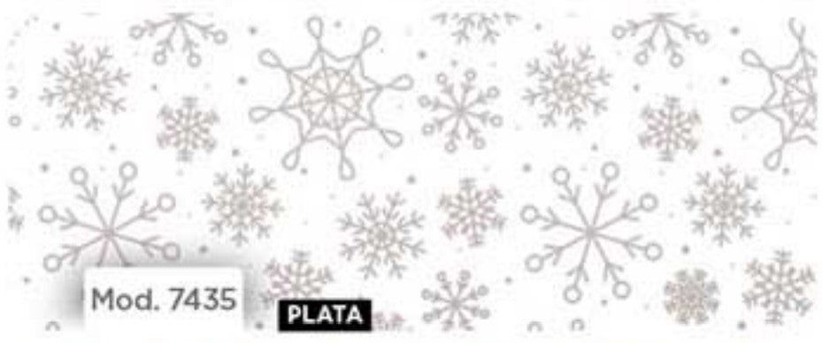 Papel p/Regalo Navidad Copos Plata 70×51.3cm granmark® 930-7435 Hoja 751214171412 01
