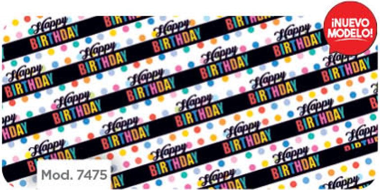 Papel p/Regalo Festejos Felicidades Puntos 70×51.3cm granmark® 930-7475 Hoja 751214171818 01