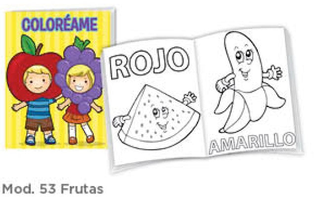 Cuaderno p/Colorear Frutas c/16 Paginas Carta granmark® 776-53 Pieza 751214727657 01