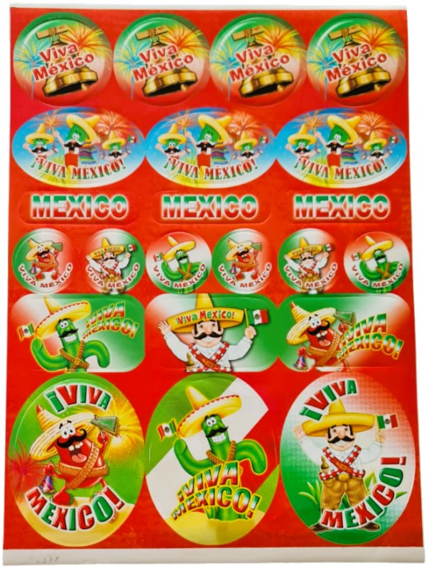 Calcomanía Planilla Viva México Modelos Varios 30×35cm granmark® 147-11 [Hoja] 751214232076 3