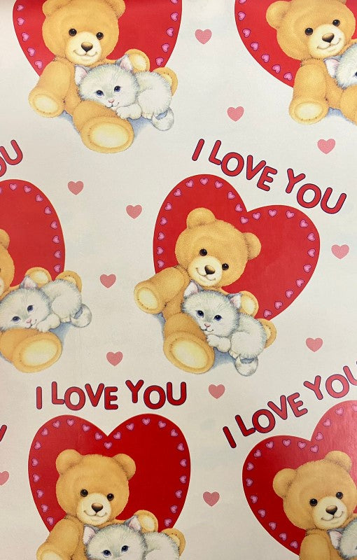 Papel Regalo San Valentin I love you osos c/25 50×70cm granmark® 930 [Paquete]