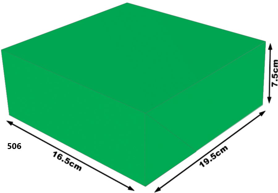 Caja Cartón Armada Navida Verde Media 16½×19½×7 granmark® 506/8 Pieza 751214902276 01