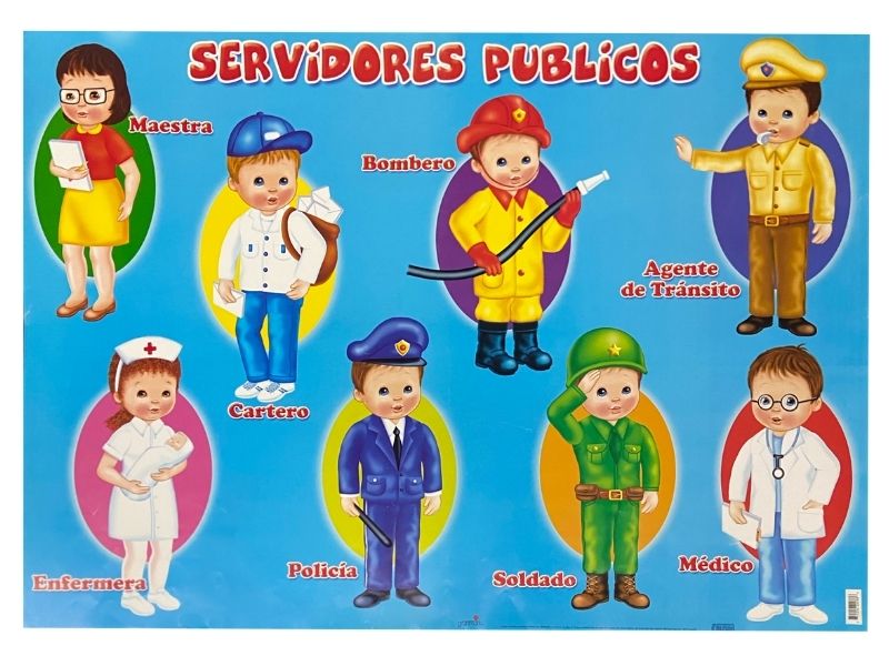 Póster Didáctico Servidores Públicos 70×50cm granmark® 1345-2 Pieza 751214222886 01
