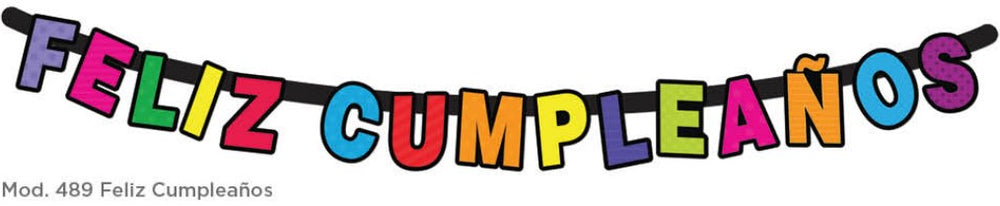 Adorno Toda Ocasión Letrero Feliz Cumpleaños Movil 2m granmark® 6066/489 [Pieza] 751214256270