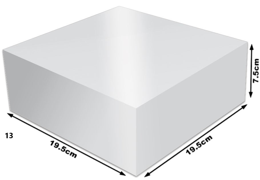 Caja Cartón Armada Navida Plata Grand 19½×19½×7 granmark® 507/13 Pieza 751214909688 01