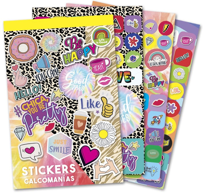 Calcomanía Block Stickers Vibes c/250 en 6 hojas 15×23.1cm granmark® 152-837 Pieza 751214906830 01