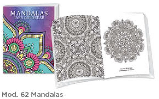 Cuaderno p/Colorear Mandalas Azul c/16 Paginas Carta granmark® 776-62 Pieza 751214749192 01