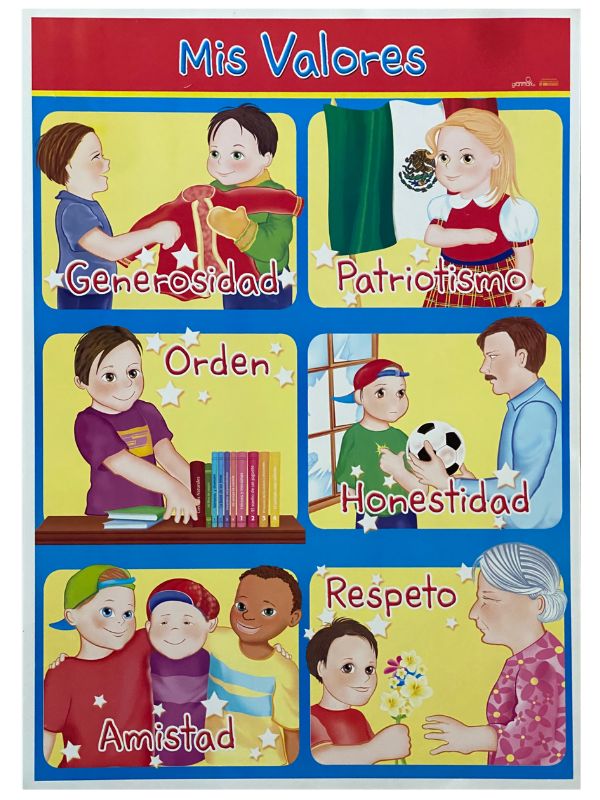 Póster Didáctico Mis Valores 50×70cm granmark® 1316-1 Pieza 751214222992 01