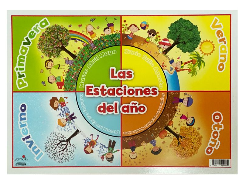 Póster Didáctico Mini Las Estaciones del Año 25×35cm granmark® 1361-130 Pieza 751214559074 01