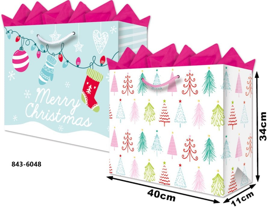 Bolsa p/Regalo Navidad Navidad Jumbo Boutique 40×34½+11 granmark® 843-6048/6 Pieza 751214661425 01