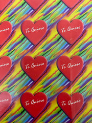 Papel Regalo San Valentin Te quiero fondo colores c/25 50×70cm granmark® 920 [Paquete]