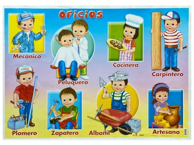 Póster Didáctico Oficios 70×50cm granmark® 1345-14 Pieza 751214231352 01