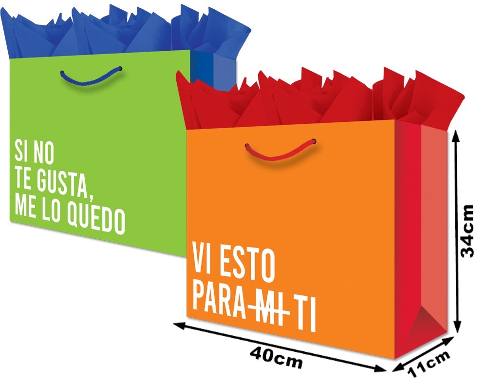 Bolsa p/RegaloTodaOcasión Eileen Globos Jumbo Boutique 40×34½+11 granmark® 843-6125/6 Pieza 75121466