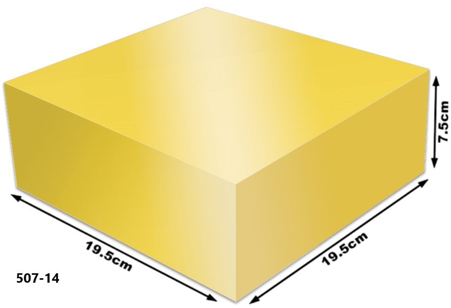 Caja Cartón Armada Navida Oro Grand 19½×19½×7 granmark® 507/14 Pieza 751214909718 01