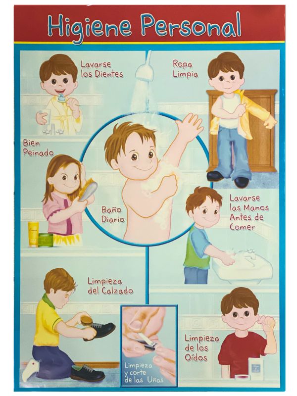 Póster Didáctico Higiene Personal 50×70cm granmark® 1345-10 Pieza 751214229533 01