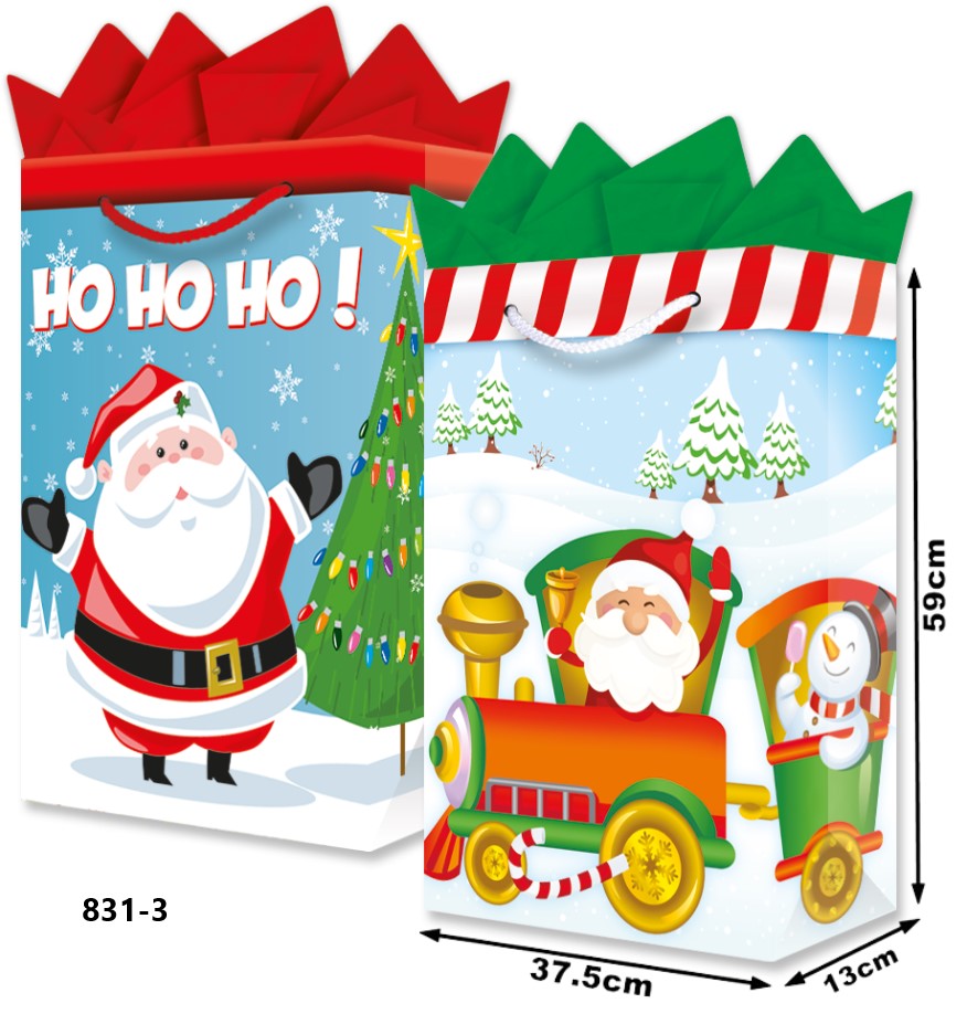 Bolsa p/Regalo Navidad Santa Mega 37½×59+13 granmark® 831-3/6 Pieza 751214481634 01