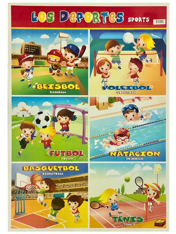Póster Didáctico Los Deportes 50×70cm granmark® 1367-2 Pieza 751214510518 02