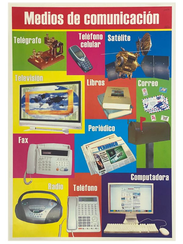 Póster Didáctico Medios de Comunicación 50×70cm granmark® 1345-9 Pieza 751214222954 01