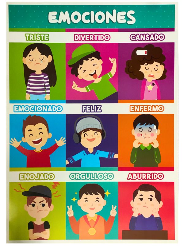 Póster Didáctico Emociones 50×70cm granmark® 1426-1 Pieza 751214914026 01
