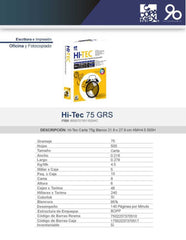 Bond Hi-Tec paquete c/500 37kg Blanco 95% Carta 75g Copamex® Resma 02
