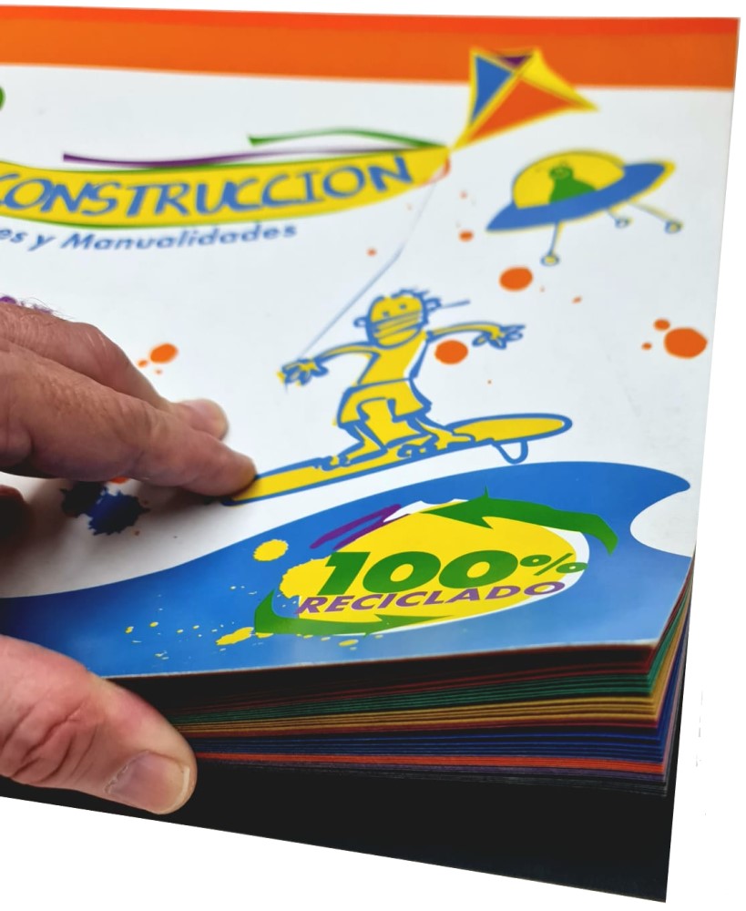 Papel Construpack Block Vitone 50Hjs Colores 48.5×34.5 Copamex® 237374242 [Bloque] 7502237374235 2