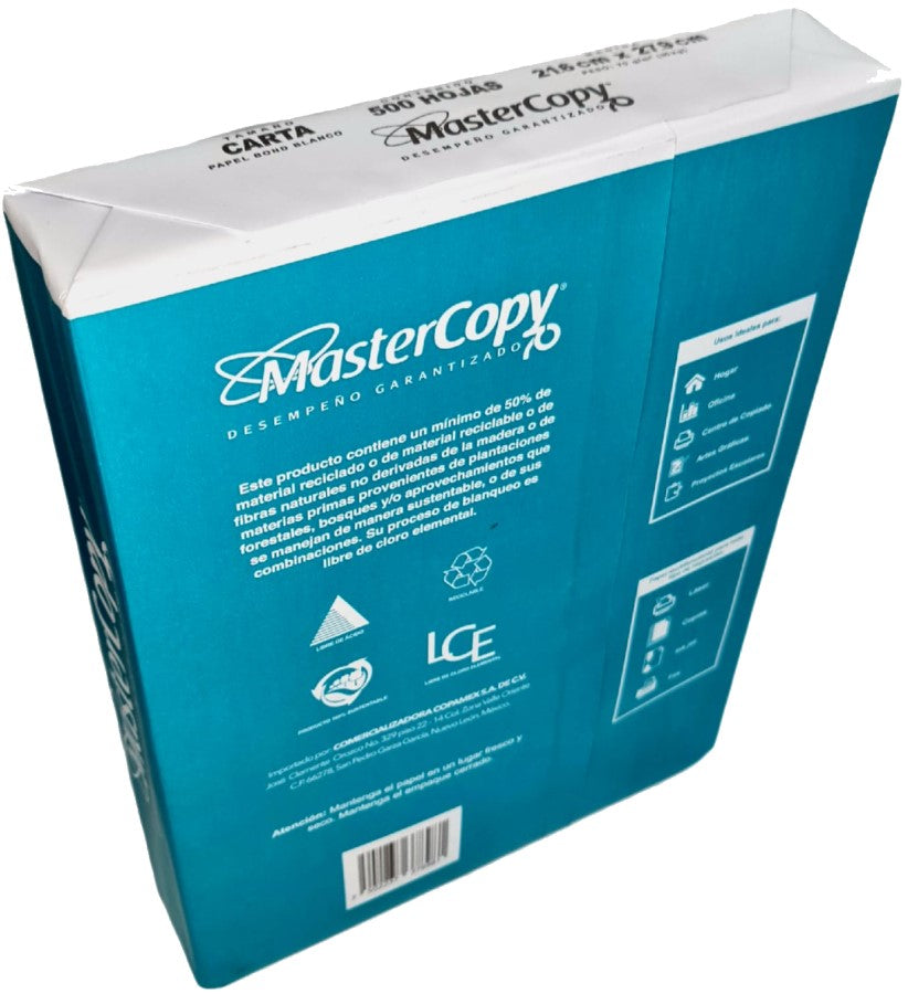 Bond MasterCopy paquete c/500 35kg Blanco 95% Carta 70g Copamex® [Resma] 7502237378981 2