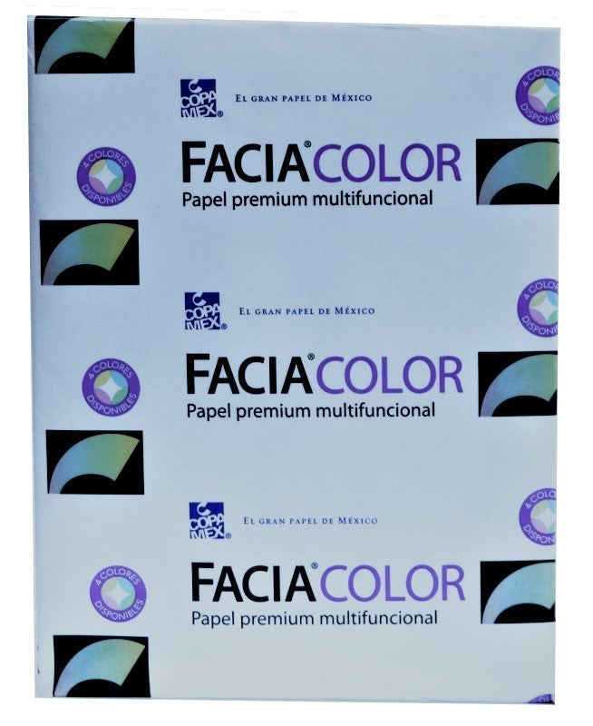 Bond Facia Color paquete c/500 29kg Azul pastel Carta 60g Copamex® Resma 01