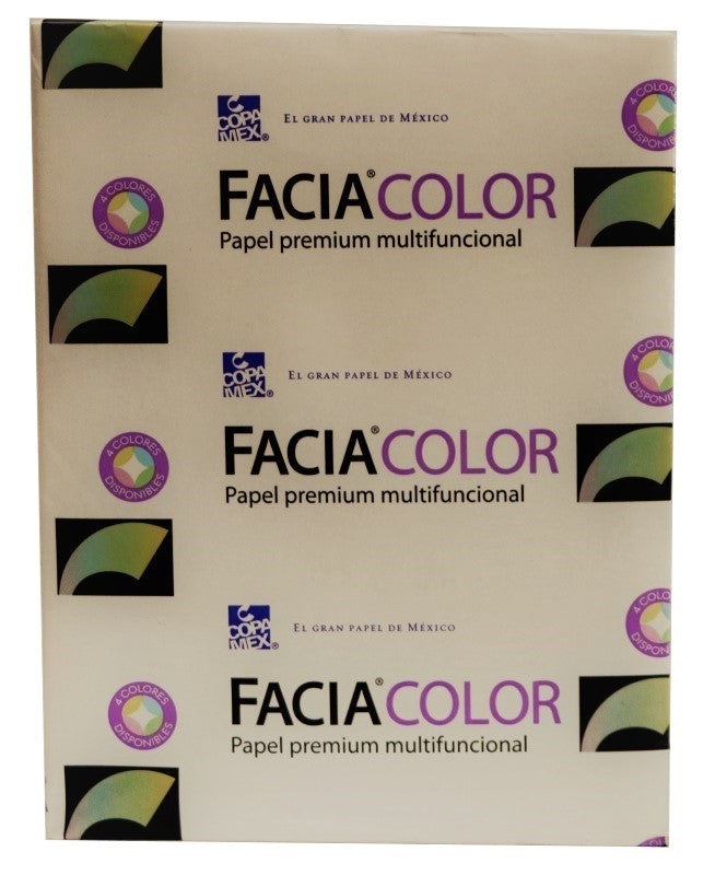 Bond Facia Color paquete c/500 29kg Canario Carta 60g Copamex® Resma 01